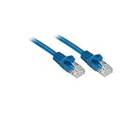Lindy Basic - Cordon de raccordement - RJ-45 (M) pour RJ-45 (M) - 7.5 m - UTP - CAT 6 - moulé, sans crochet - bleu
