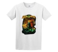 Basic diary Helloween Straight Out of Hell Tourdates 2014 Heavy Metal Casual Round Neck T Shirt White M