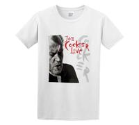 Basic diary Joe Cocker Live Graphics Casual Round Neck T Shirt White M