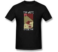 Basic diary Tom Waits Closing Time Tops Short Sleeve Men's T-Shirt Black S