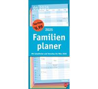Basic Familienplaner 2025 : Praktischer Wandplaner mit 5 Spalten. Familien-Wandkalender mit Schulferien und 3-Monats-Ausblick. Terminkalender 2025.