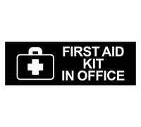 Basic First Aid Kit In Office Panneau Noir Taille L