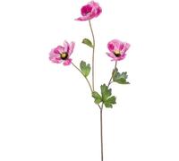 Basic Fleur Artificielle Coquelicot 70 cm Fuchsia