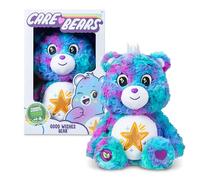 Basic Fun Peluche Care Bears Good Wishes 35 cm – douce, badge de nombril éblouissant (dès 4 ans)