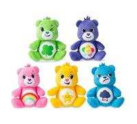 Basic Fun Care Bears Mini Peluches 5 Pièces, Coffret Cadeau de Doudous à Collectionner dès 4 Ans, Petits Oursons Doux pour Filles et Garçons