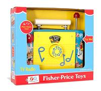 Basic Fun Jouet TV Radio, Fisher Price Classics, 1703, Jouet Interactif pour Bébé, pour Les Jeux de Rôle et D'Imitation, pour Les Garçons et Les Filles à Partir de 18 Mois