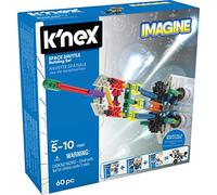 Basic Fun Kit de Construction de Jeu Imagine Space Shuttle, K'NEX, 17021, 60 pièces, Jouets de l'espace éducatifs pour Les Enfants, adaptés aux garçons et aux Filles âgés de 5 à 10 Ans.