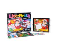 Basic Fun Lite-Brite Colour Pop Elf on The Shelf - Jeu créatif Lumineux de Noël avec Chevilles colorées