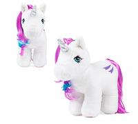 Basic Fun Peluche Glory 40e Anniversaire, My Little Pony, 35333, Cadeaux rétro de poneys pour Filles et garçons, peluchesde Licornes pour garçons et Filles à partir de 3 Ans