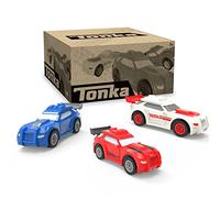 Basic Fun Tonka - Racecar 3 Packs Exclusif, FFP & (Exclusif Amazon)