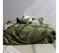 Basic Funda nórdica 155x220 cm (Cama 80/90) Verde oliva_AlexandreHouse