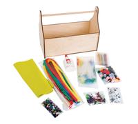 Basic Kit De Bricolage 900 Pièces, 25x12x20cm,Av.Boîte À Anse Bois, Boîte