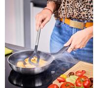 Basic Line Poêle À Frire Ø 20 Cm, Poêle Universelle Avec Revêtement Anti-Adhésif Proplex, Acier Inoxydable 18/10, Convient Pour L'Induction Et Le Lave-Vaisselle