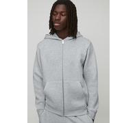 Basic Man. Regular Fit Zip Through Hoodie homme - gris - XL, gris