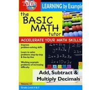 Tuteur de mathématiques de base – addition, soustraction et multiplication des décimales – DVD Zone 1 G