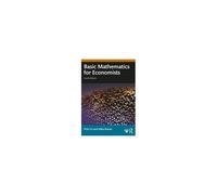 Basic Mathematics For Economists