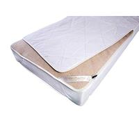Basic Merino Surmatelas réversible 100% Laine d'agneau & Coton SURMATELAS Idéal Cadeau ! Produit Naturel ! (140_x_200_cm)