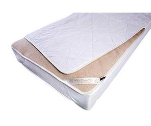 Basic Merino Surmatelas réversible 100% Laine d'agneau & Coton SURMATELAS Idéal Cadeau ! Produit Naturel ! (140_x_200_cm)