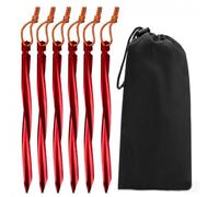 Basic Nature - Zelthering Y-Stake Spiral - Piquet - 25 cm - red