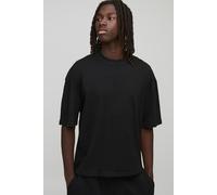Basic Oversized Boxy Crew Neck T-Shirt homme - noir - XS, noir