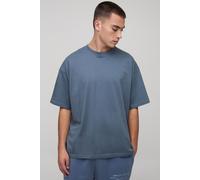Basic Oversized Crew Neck T-shirt homme - gris - L, gris
