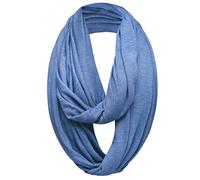 Basic Sense Écharpe tour de cou en jersey riche en coton uni long tube unisexe