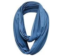 Basic Sense Écharpe tour de cou en jersey riche en coton uni long tube unisexe