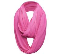 Basic Sense Écharpe tour de cou en jersey riche en coton uni long tube unisexe