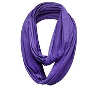 Basic Sense Écharpe tour de cou en jersey riche en coton uni long tube unisexe