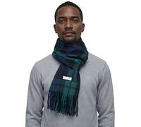 Basic Sense Foulard d'hiver pour femme - Laine synthétique douce - Tartan à carreaux - Cache-cou, vert foncé, taille unique