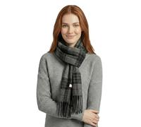Basic Sense Foulard d'hiver pour femme - Laine synthétique douce - Tartan - Cache-cou, gris foncé, taille unique