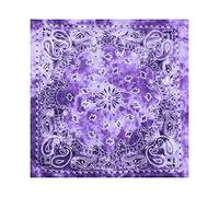 Basic Sense Lot de 6 bandanas motif cachemire tie-dye 100 % coton pour motard, foulard, mouchoir, cowboy