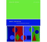 Basic Statistics For Behavioral Science