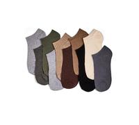 Basic Treasure 10 Paires Socquettes Femme - Chaussettes Basses Coton, Style Sneaker, Douces et Invisibles 39-42