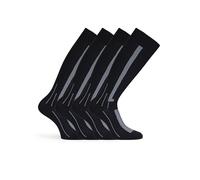 Basic Treasure 2 paires de Chaussettes de compression de running femmes et hommes - tailles 35-38, 39-42, 43-46 (FR/ES, Numérique, 43, 46, Taille normale, Taille normale, Noir/Gris)