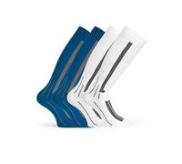 Basic Treasure 2 paires de chaussettes de compression pour femmes et hommes - bas de soutien pour les vols, les voyages et le quotidien - tailles 35-38, 39-42, 43-46