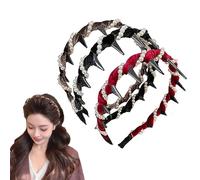 Basicallyt Retro High Skull Pearl Headband, 3Pcs Vintage High Cranium Artificial Pearl Hairband, Women's Fashion Non-Slip Headbands for Subtly Lifts and Enhances Your Hairline (3PCS-A)
