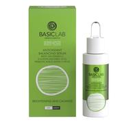 Basiclab Sérum régénérant antioxydant avec 15 % de vitamine C 3-O- Acide ascorbique éthylique, filtre à l'eau prébiorique et de riz, éclaircissant et apaisant 30 ml