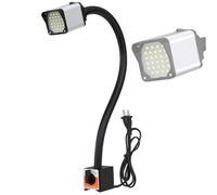 BASICM Lampe Magnétique à Col De Cygne Flexible 12 W pour Tour Et Perceuse à Colonne, Lampe De Travail De Machine en Alliage D'aluminium étanche à 28 LED avec Base Magnétique Solide(Color:220V)