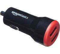 Basics Chargeur 2 Ports Usb De Voiture Pour Appareils Apple Et Android 4,8 Amp/24 W, Noir