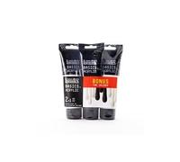Basics - Ensemble de peinture - peinture acrylique - 3 couleurs - blanc titane, Noir mars - opaque - satin - fine - 118 ml