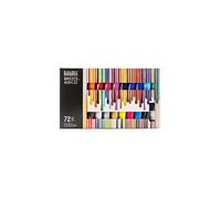 Basics - Ensemble de peinture - peinture acrylique - 72 couleurs - couleurs assorties - satin - fine - 22 ml