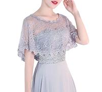 Basics Femme Femmes Armatures Lingerie Dentelle Gilet Femmes élégant Dirndl Blouse Noir Dirndl Blouse Dentelle pour Oktoberfest Lingerie Manteau(Grey,One Size)