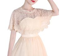 Basics Femme Femmes Armatures Lingerie Dentelle Gilet Femmes élégant Dirndl Blouse Noir Dirndl Blouse Dentelle pour Oktoberfest Lingerie Manteau(Beige,One Size)