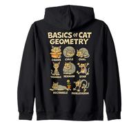 Basics of Cat Geometry Funny Cat Math Physics Science Humor Sweat à Capuche