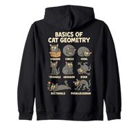 Basics of Cat Geometry Funny Cat Math Physics Science Humor Sweat à Capuche
