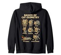 Basics of Cat Geometry Funny Cat Math Physics Science Humor Sweat à Capuche