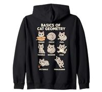 Basics of Cat Geometry Funny Cat Math Physics Science Humor Sweat à Capuche