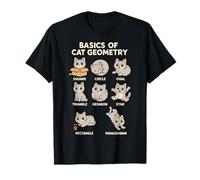 Basics of Cat Geometry Funny Cat Math Physics Science Humor T-Shirt