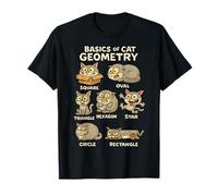 Basics of Cat Geometry Funny Cat Math Physics Science Humor T-Shirt
